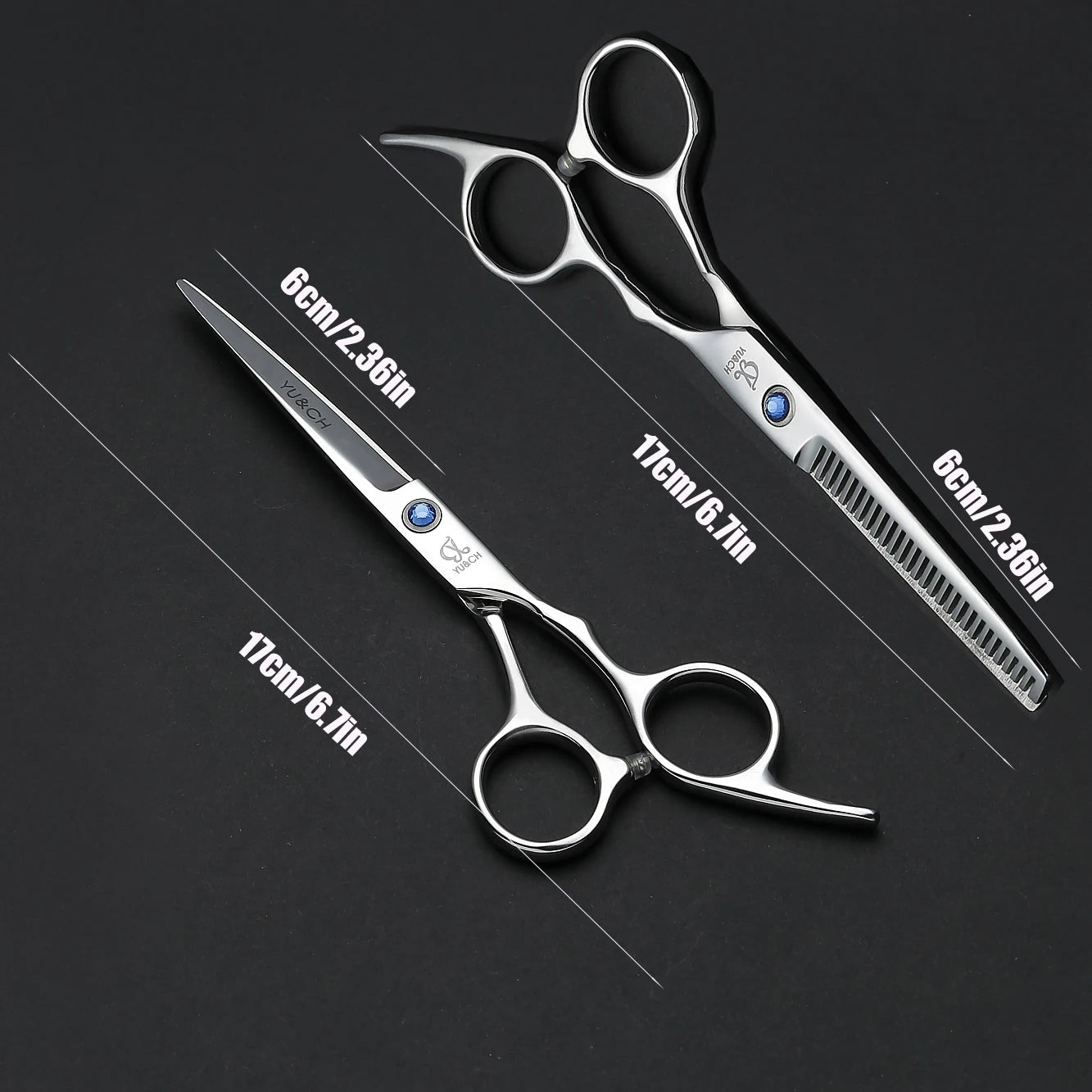 Hair Cutting Scissors Thinning Shears Kit Professional Barber Hairdressing Texturizing Salon Razor Edge Scissor Stainless Steel - On Line Hair Depot