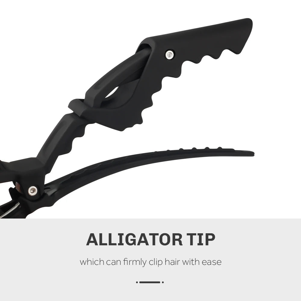 6pcs/lot Hair Clip Hairdressing Clamps Claw Section Alligator Clips Barber For Salon Styling Hair Accessories Hairpin For Women - On Line Hair Depot