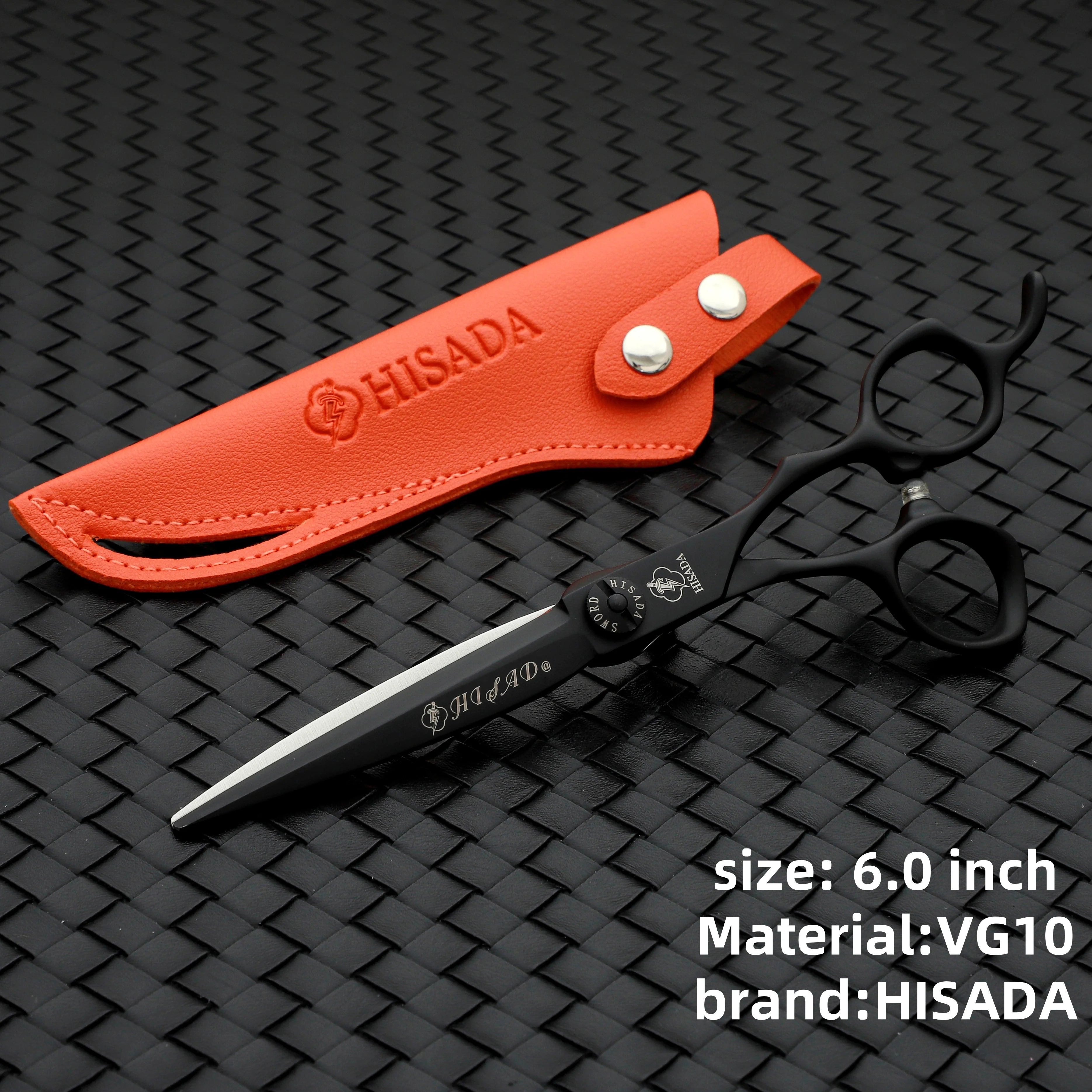 HISADA Hairdressing scissors	barber Scissors professional hairdressing scissors %10-15-40-45% Inch scissors VG10 material - On Line Hair Depot