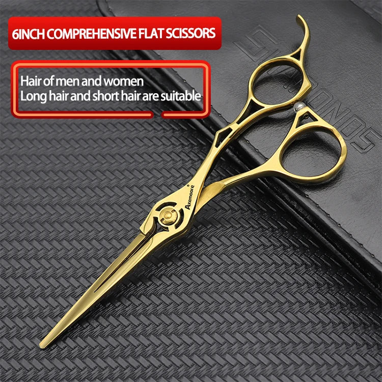 Hairdressing Scissors 6 Inch Hairdresser's Scissors Professional Barber Set Haircuts Pair Of Scissors Hair Scissors Custom Logo - On Line Hair Depot