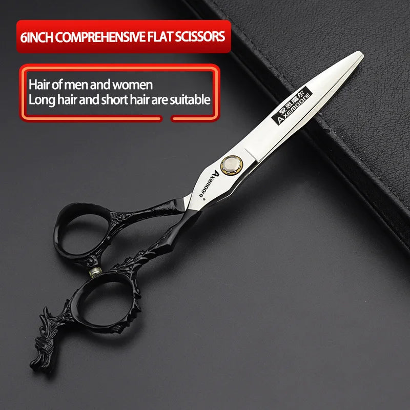Hairdressing Scissors 6 Inch Hairdresser's Scissors Professional Barber Set Haircuts Pair Of Scissors Hair Scissors Custom Logo - On Line Hair Depot