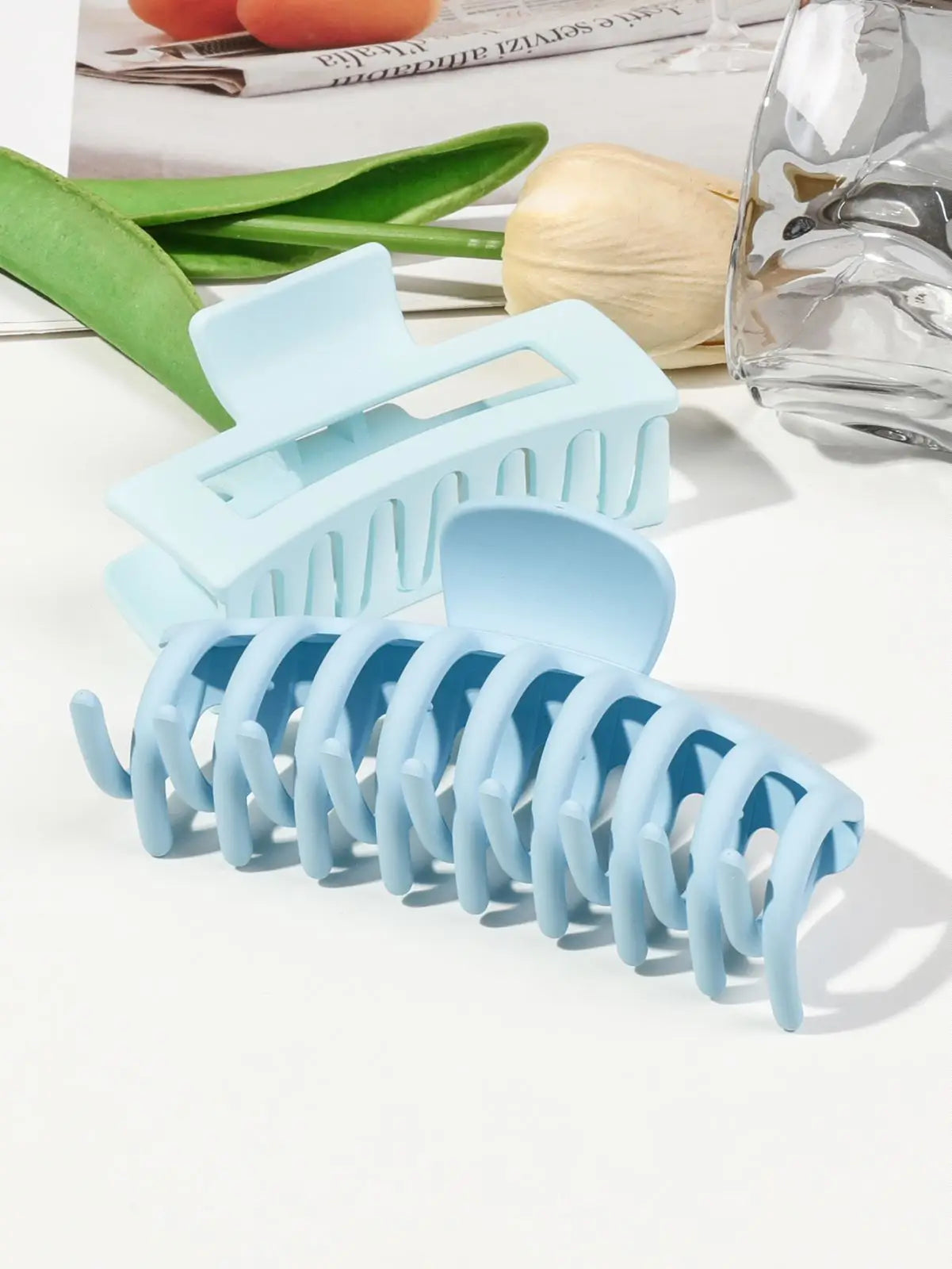 5 Pcs Mixed Colors And Shapes Big Hair Claw Clips for Women Girls Thin Thick Curly Hair, Strong Hold Jaw Clips. - On Line Hair Depot