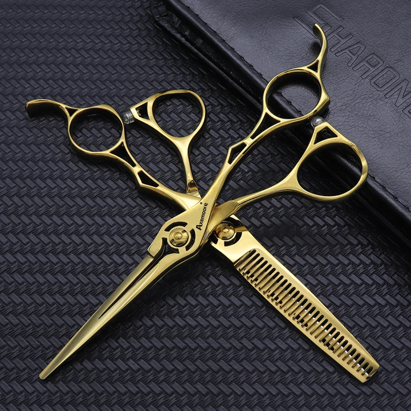 Hairdressing Scissors 6 Inch Hairdresser's Scissors Professional Barber Set Haircuts Pair Of Scissors Hair Scissors Custom Logo - On Line Hair Depot