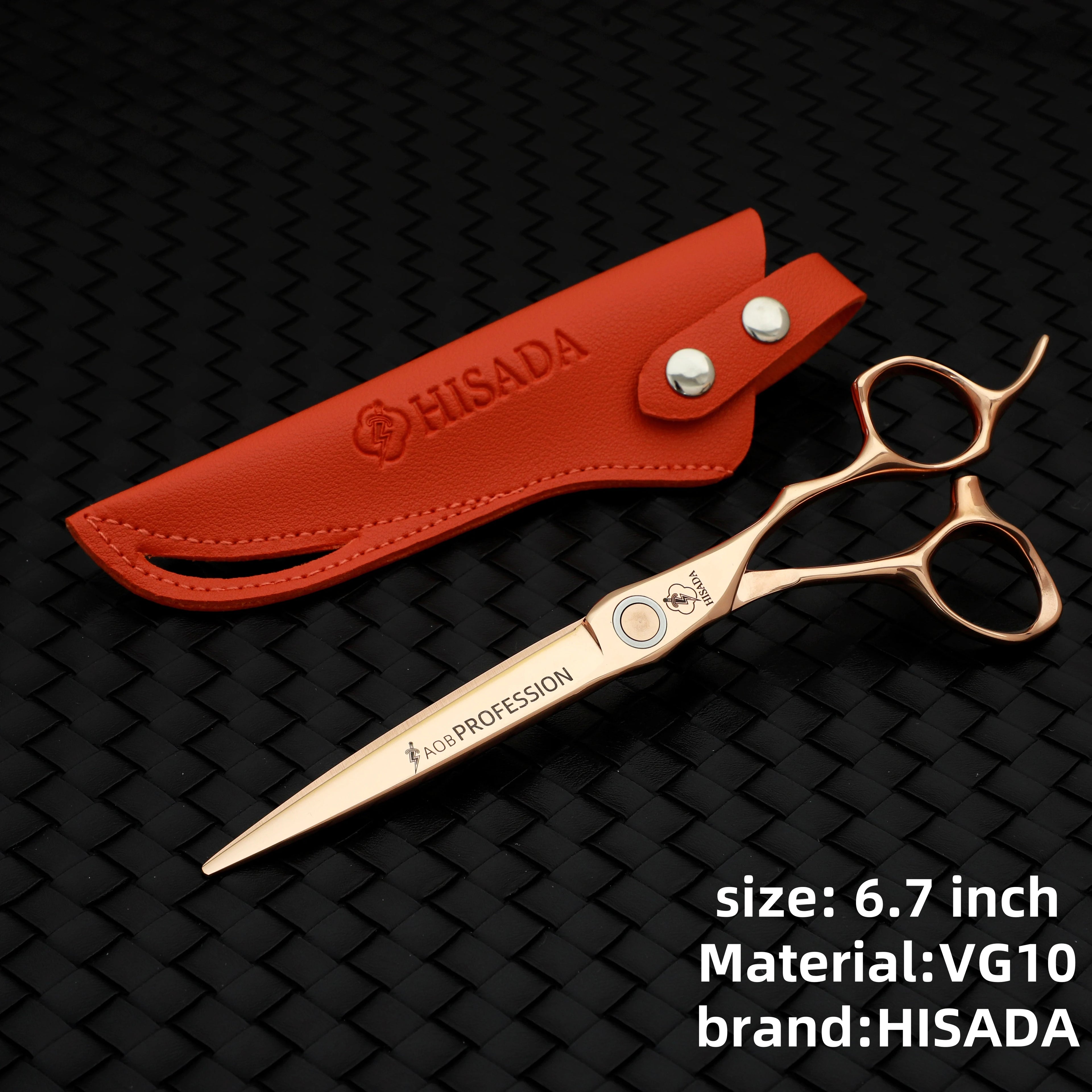HISADA Hairdressing scissors	barber Scissors professional hairdressing scissors %10-15-40-45% Inch scissors VG10 material - On Line Hair Depot