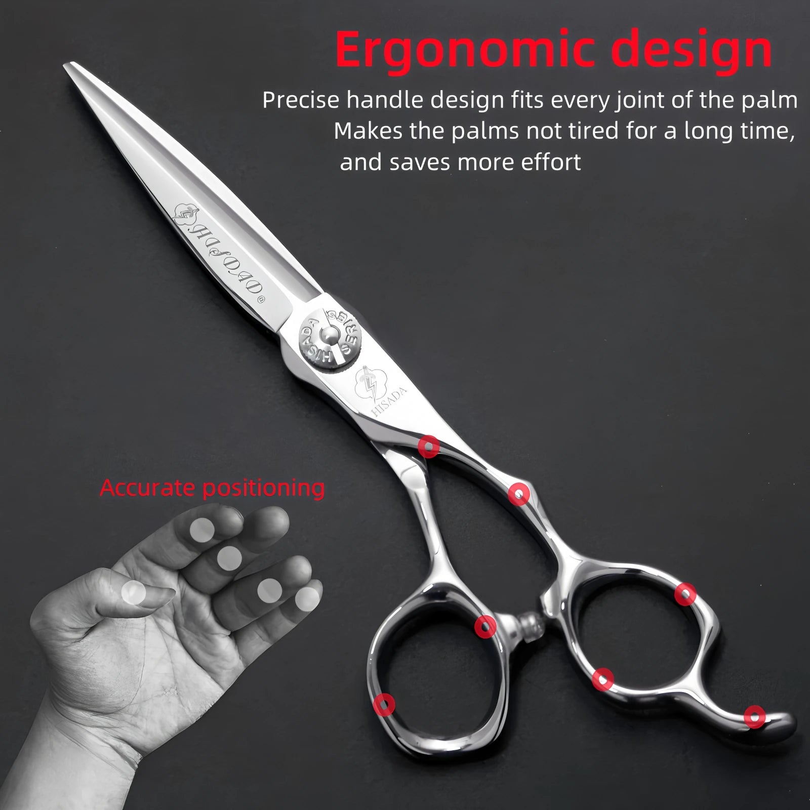 HISADA Hairdressing scissors	barber Scissors professional hairdressing scissors %10-15-40-45% Inch scissors VG10 material - On Line Hair Depot