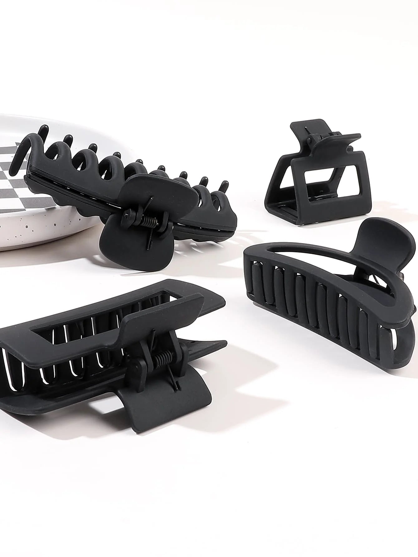 5 Pcs Mixed Colors And Shapes Big Hair Claw Clips for Women Girls Thin Thick Curly Hair, Strong Hold Jaw Clips. - On Line Hair Depot