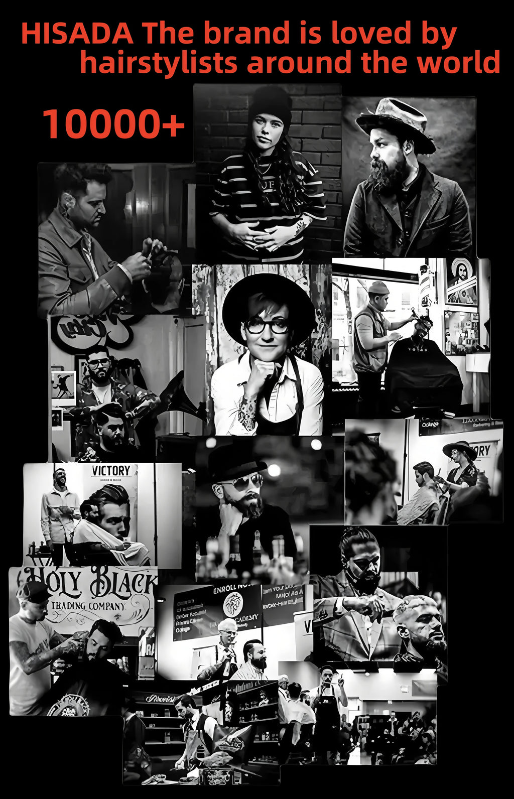 HISADA Hairdressing scissors	barber Scissors professional hairdressing scissors %10-15-40-45% Inch scissors VG10 material - On Line Hair Depot