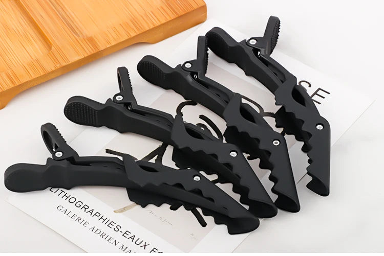 6pcs/lot Hair Clip Hairdressing Clamps Claw Section Alligator Clips Barber For Salon Styling Hair Accessories Hairpin For Women - On Line Hair Depot