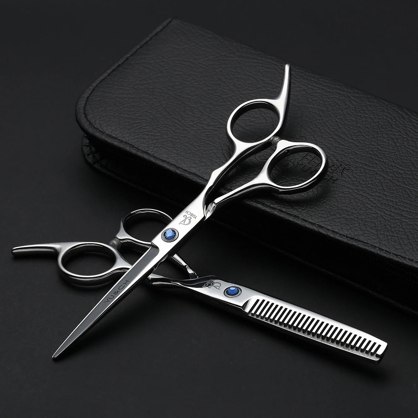 Hair Cutting Scissors Thinning Shears Kit Professional Barber Hairdressing Texturizing Salon Razor Edge Scissor Stainless Steel - On Line Hair Depot