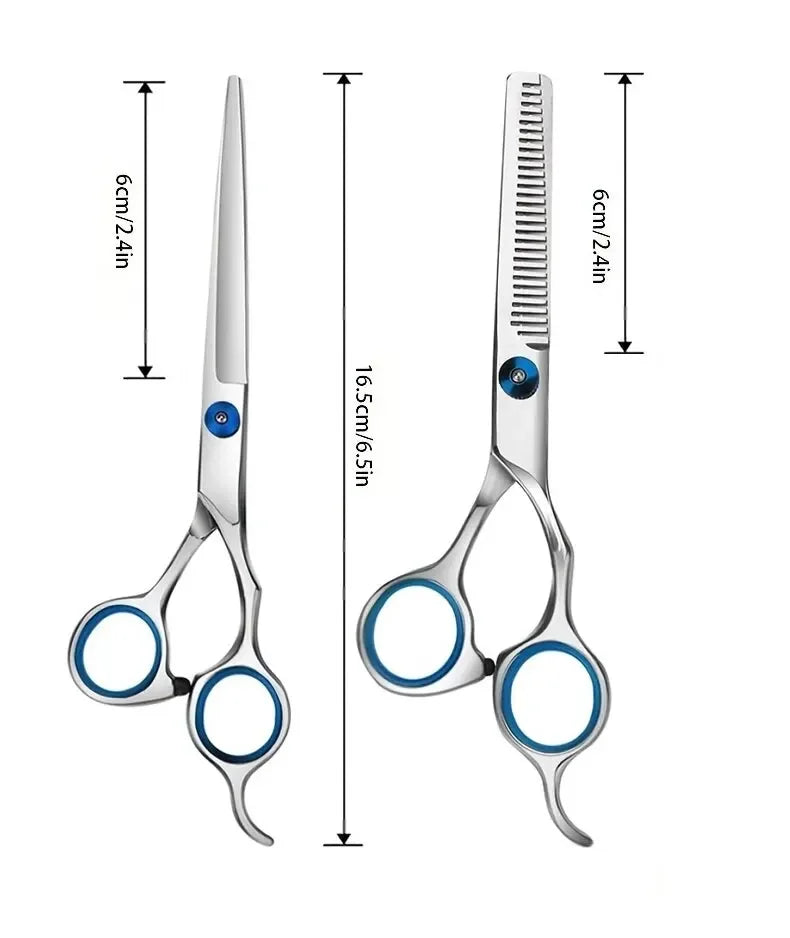 Hairdressing Scissors Stainless Steel Professional Hairdressing Scissors Cutting Thinning Scissors Barber Shear Home Salon - On Line Hair Depot