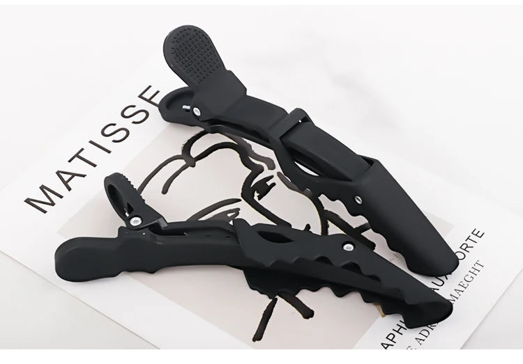 6pcs/lot Hair Clip Hairdressing Clamps Claw Section Alligator Clips Barber For Salon Styling Hair Accessories Hairpin For Women - On Line Hair Depot