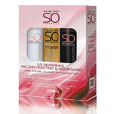 SO Repairing Trio Pack restructure and nourish dry, damaged and coloured hair. - On Line Hair Depot