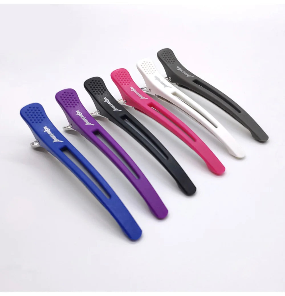 6PCS Hairdressing Professional Salon Hair Extension Clips Hairdressers Non-marking Hair Clips Hairdressers Styling Accessories - On Line Hair Depot