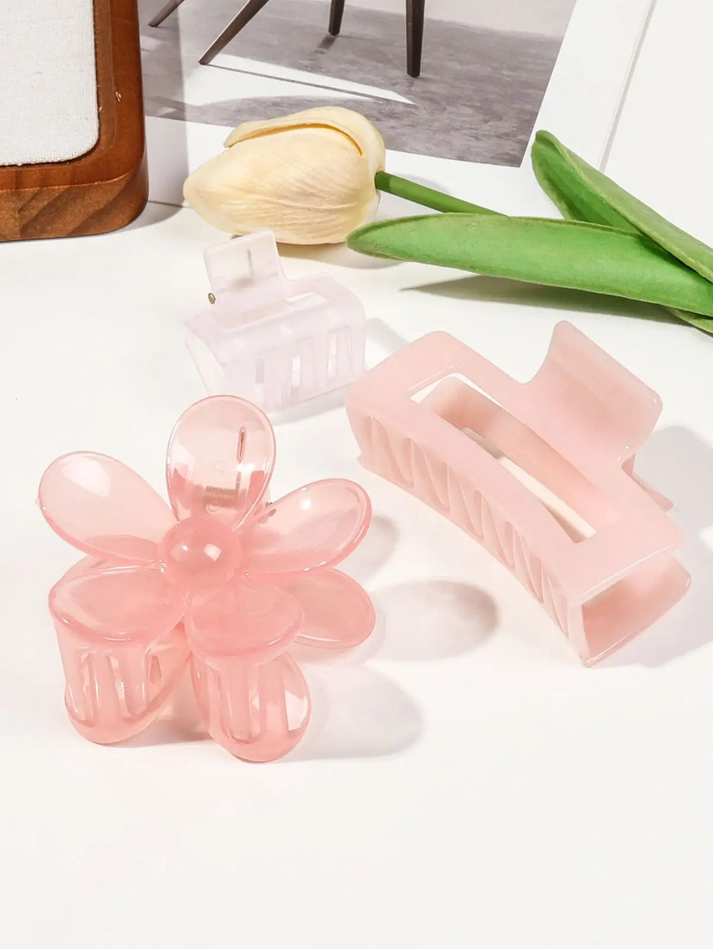 5 Pcs Mixed Colors And Shapes Big Hair Claw Clips for Women Girls Thin Thick Curly Hair, Strong Hold Jaw Clips. - On Line Hair Depot