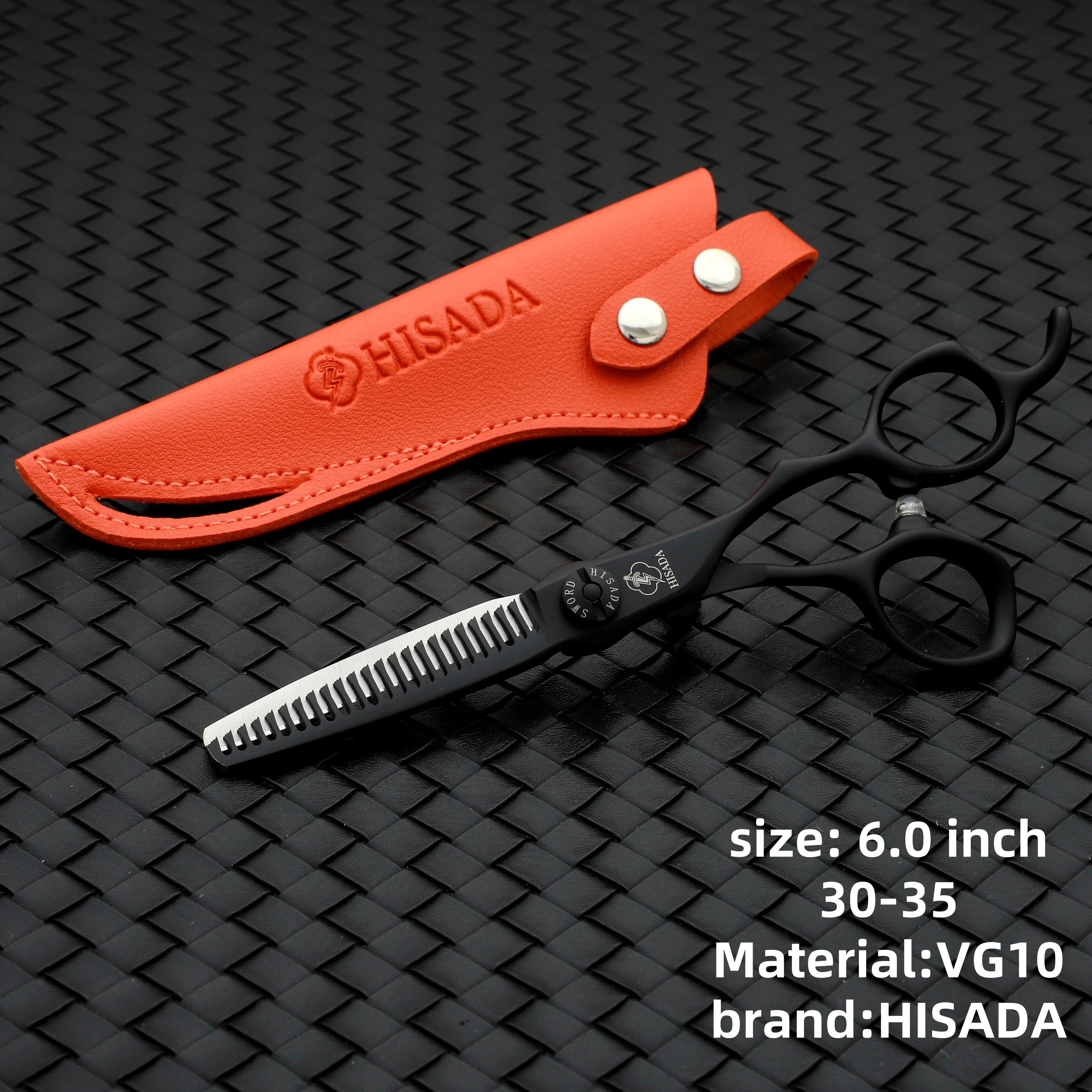 HISADA Hairdressing scissors	barber Scissors professional hairdressing scissors %10-15-40-45% Inch scissors VG10 material - On Line Hair Depot