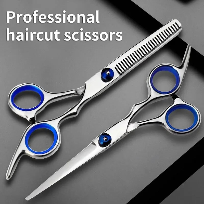 Hairdressing Scissors Stainless Steel Professional Hairdressing Scissors Cutting Thinning Scissors Barber Shear Home Salon - On Line Hair Depot