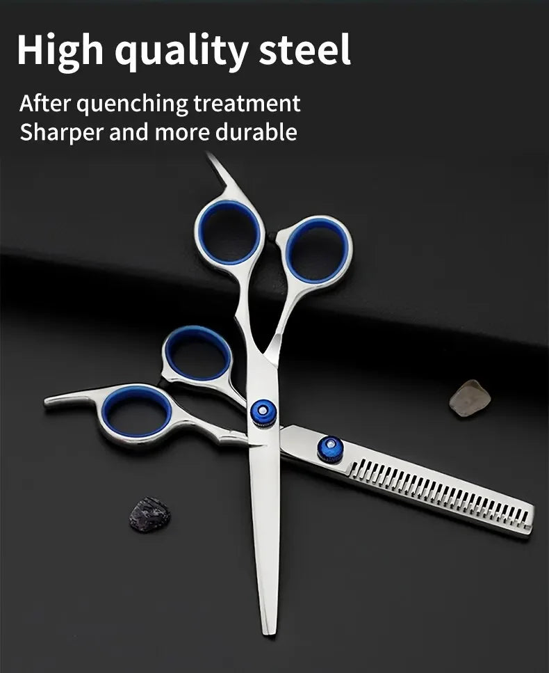 Hairdressing Scissors Stainless Steel Professional Hairdressing Scissors Cutting Thinning Scissors Barber Shear Home Salon - On Line Hair Depot