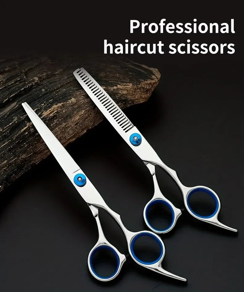 Hairdressing Scissors Stainless Steel Professional Hairdressing Scissors Cutting Thinning Scissors Barber Shear Home Salon - On Line Hair Depot