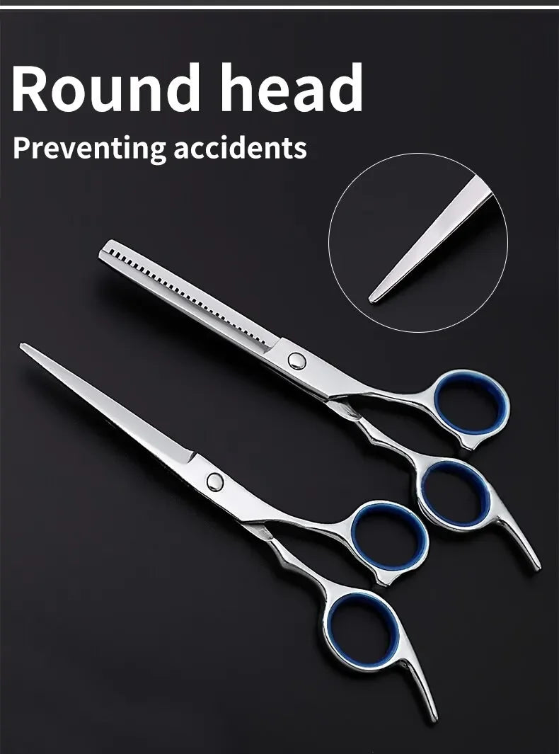 Hairdressing Scissors Stainless Steel Professional Hairdressing Scissors Cutting Thinning Scissors Barber Shear Home Salon - On Line Hair Depot