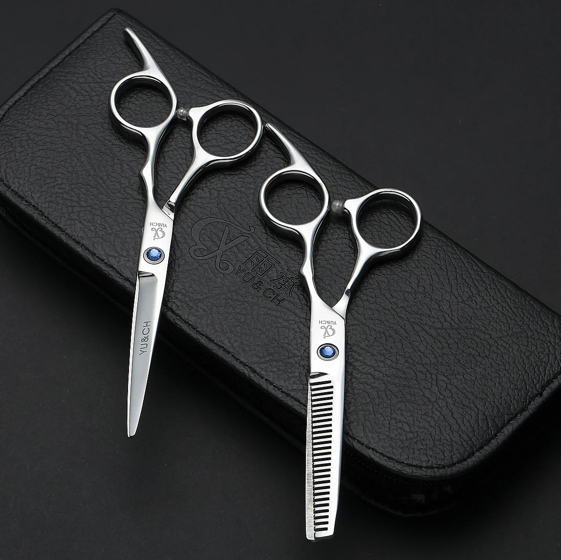 Hair Cutting Scissors Thinning Shears Kit Professional Barber Hairdressing Texturizing Salon Razor Edge Scissor Stainless Steel - On Line Hair Depot
