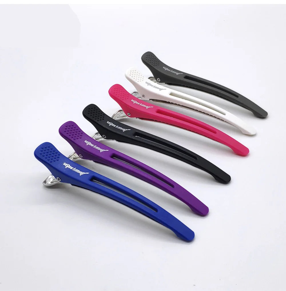 6PCS Hairdressing Professional Salon Hair Extension Clips Hairdressers Non-marking Hair Clips Hairdressers Styling Accessories - On Line Hair Depot