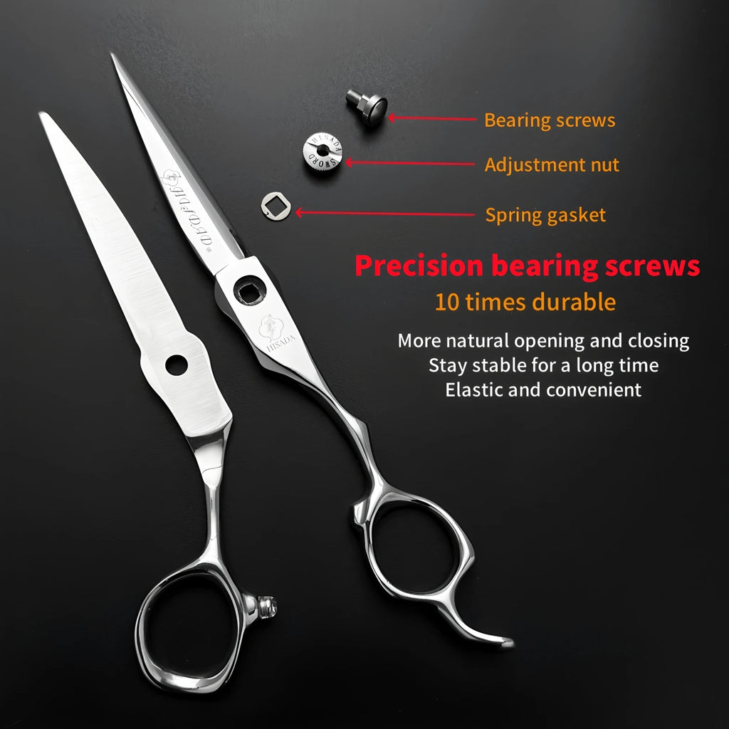 HISADA Hairdressing scissors	barber Scissors professional hairdressing scissors %10-15-40-45% Inch scissors VG10 material - On Line Hair Depot