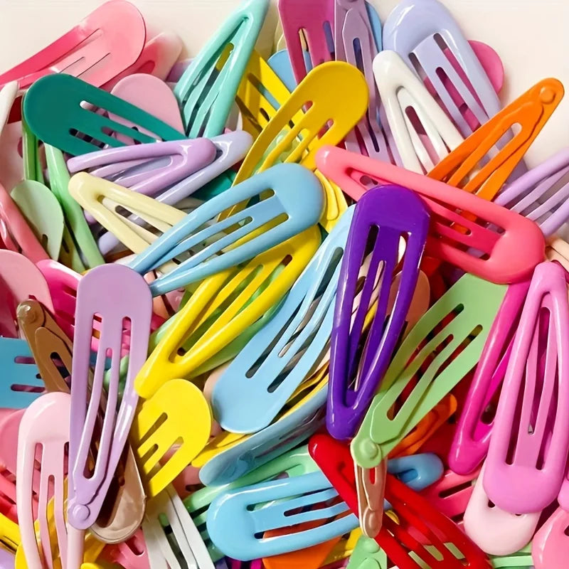 20pcs pastel-colored, cute, colorful hair clips for girls, stylish, cartoon-themed, children's hair accessories - On Line Hair Depot