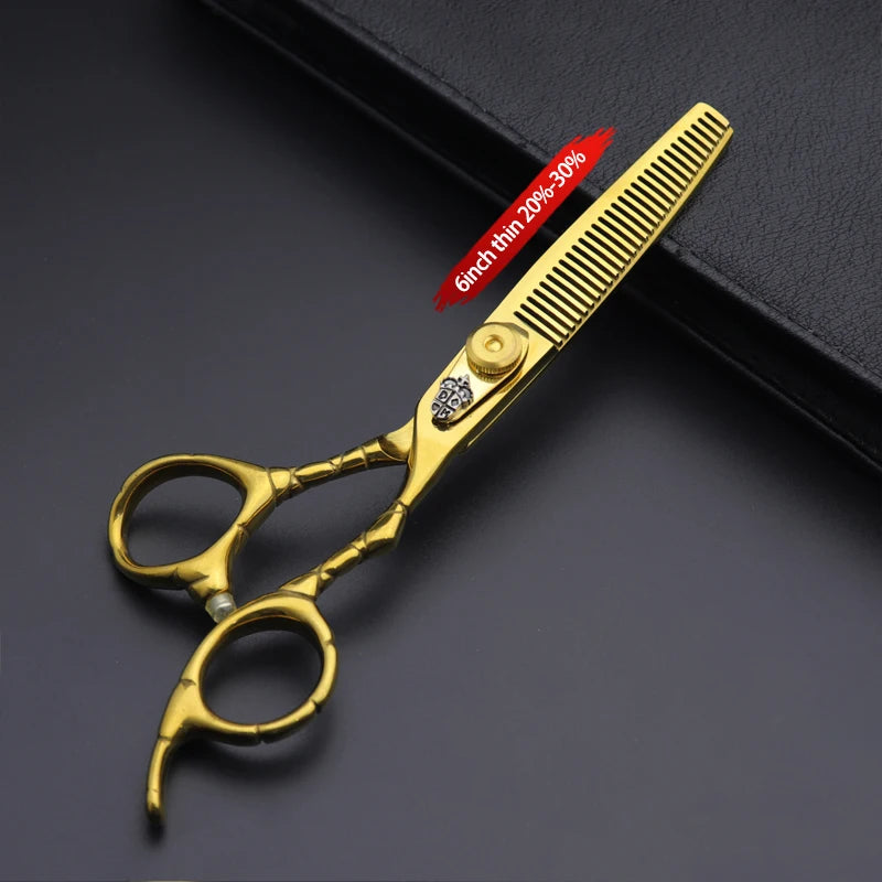 Hairdressing Scissors 6 Inch Hairdresser's Scissors Professional Barber Set Haircuts Pair Of Scissors Hair Scissors Custom Logo - On Line Hair Depot