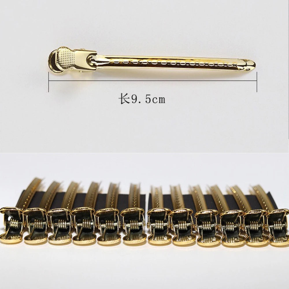 5/10Pcs Hair Care Clips Stainless Steel Hairdressing Sectioning Clips Clamps For Hairdressing Barber Hair Cut Use Styling Tools - On Line Hair Depot