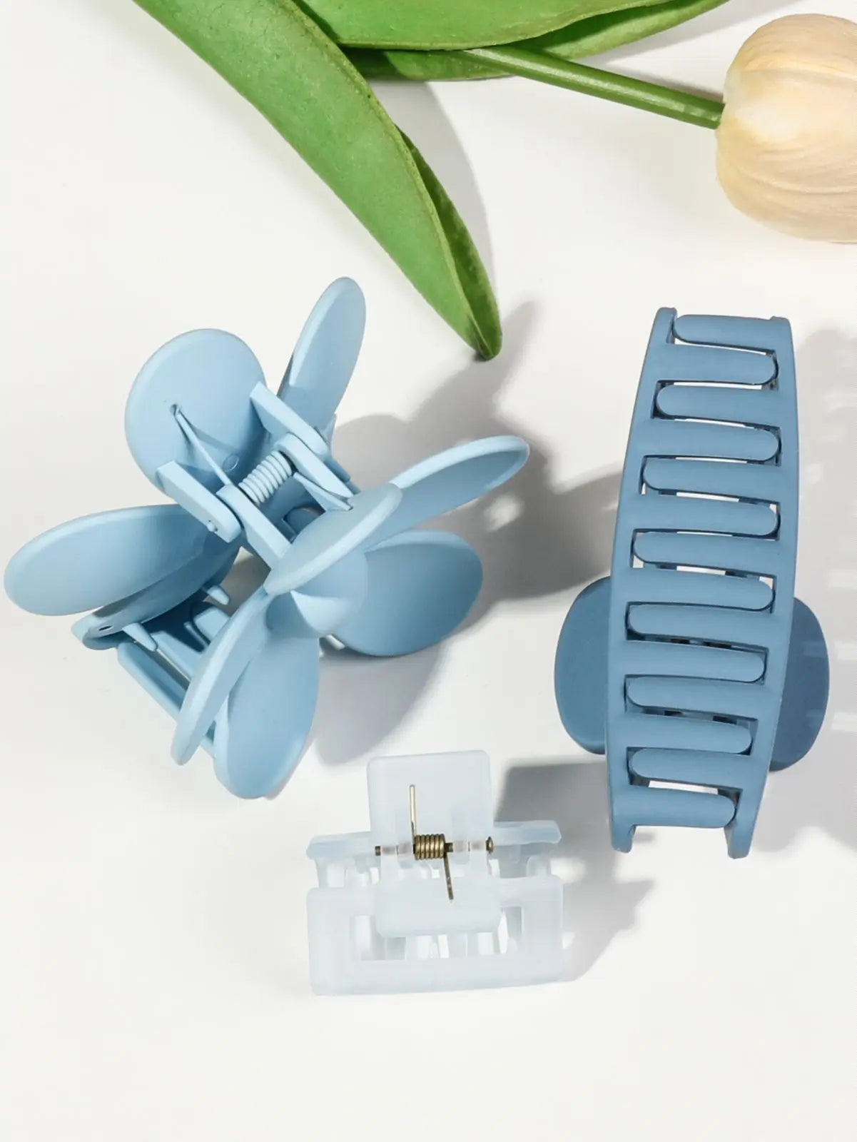 5 Pcs Mixed Colors And Shapes Big Hair Claw Clips for Women Girls Thin Thick Curly Hair, Strong Hold Jaw Clips. - On Line Hair Depot