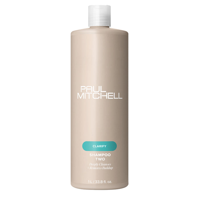 Paul Mitchell Shampoo Two Clarifying Removes Build up Shampoo 1lt - On Line Hair Depot