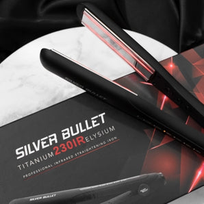 Silver Bullet Titanium 230 IR Elysium Infrared Hair Straightener 38mm - On Line Hair Depot