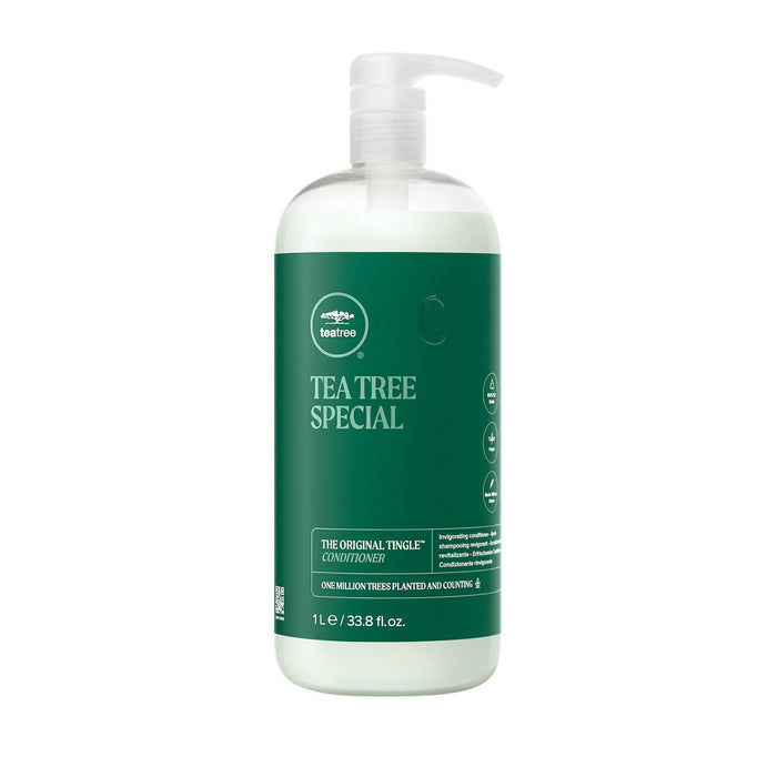 Paul Mitchell TEA TREE SPECIAL Invigorating Conditioner 1lt

Invigorating Conditioner

Keep hair healthy, manageable and soft with Tea Tree Special Conditioner. This soothing formula contains natural ingredients like tea tree oil, lavender and mint that leave you feeling refreshed while restoring essential moisture and nutrients to strands. Light enough to use daily and great for detangling.