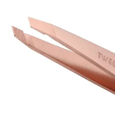 Tweezerman Slant Tweezer rose gold - On Line Hair Depot