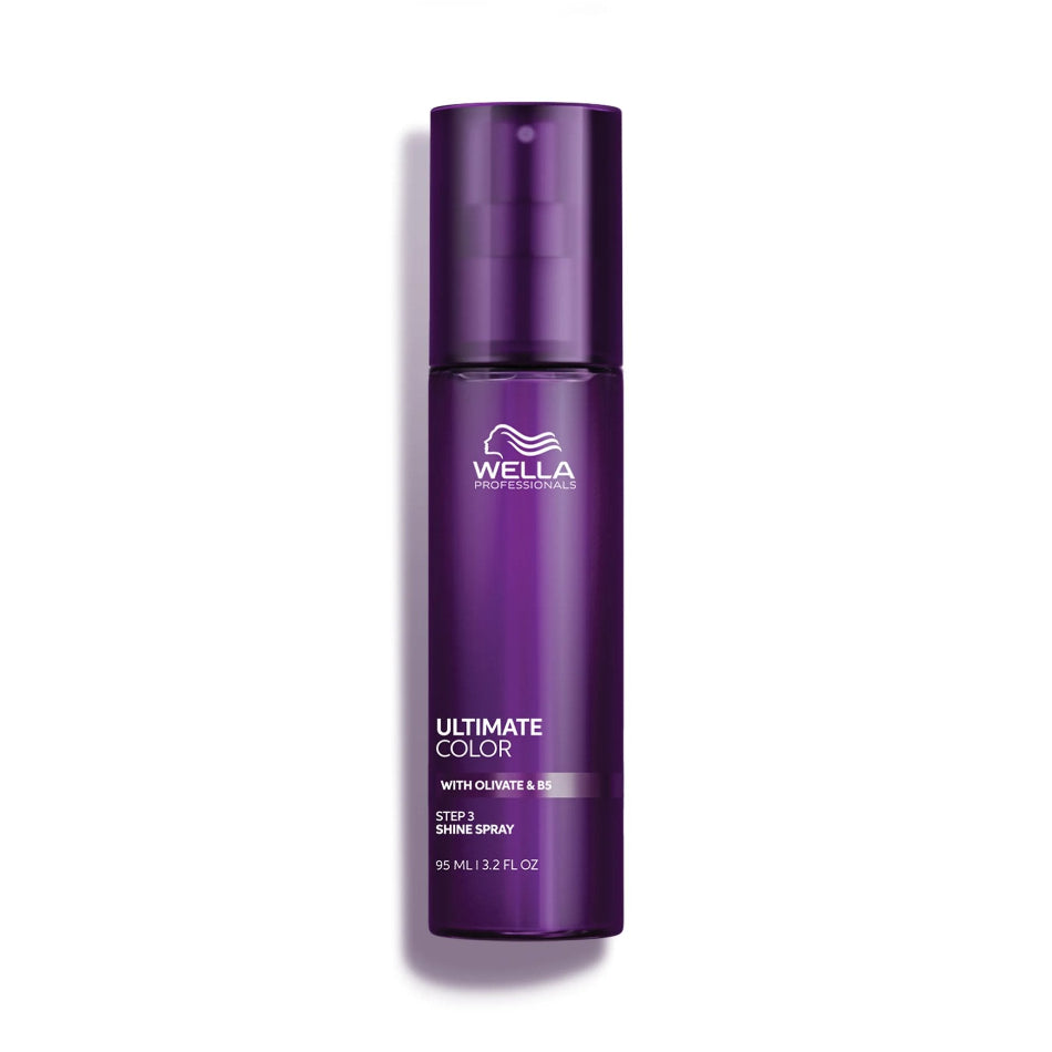 Wella Ultimate Color Shine Spray 95ml

Give colour-treated hair the finishing touch it deserves. This lightweight shine spray instantly smooths and illuminates every strand, locking in vibrancy so your colour looks salon-fresh — day after day.