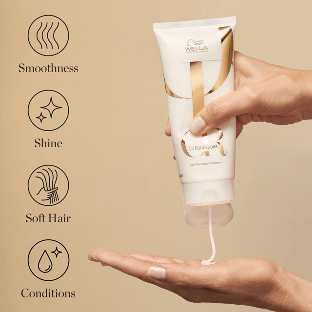 Experience instant transformation with Wella's Oil Reflections Luminous Instant Conditioner. This professional-grade formula delivers rapid results in just 30 seconds, infusing your hair with deep moisture and a radiant shine. Designed for those seeking immediate smoothness and luminosity, it locks in hydration to leave strands soft, manageable, and visibly polished. Perfect for busy professionals who demand salon-quality results without compromise.