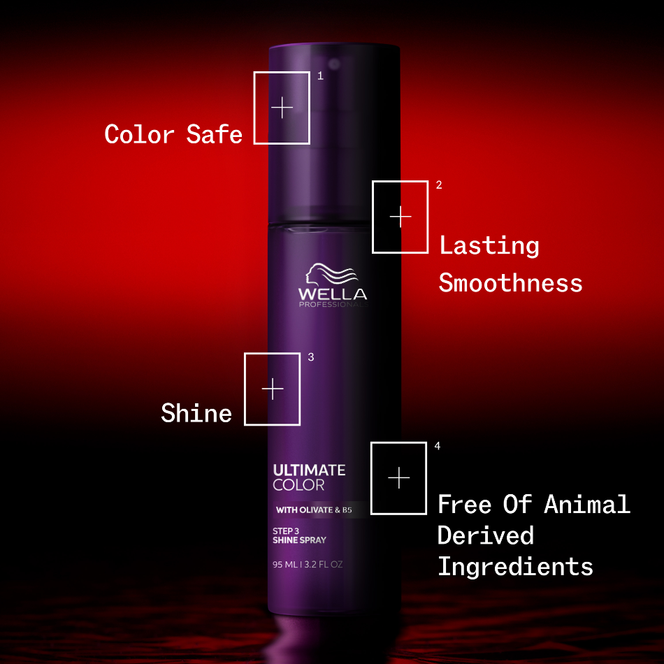 Wella Ultimate Color Shine Spray 95ml

Give colour-treated hair the finishing touch it deserves. This lightweight shine spray instantly smooths and illuminates every strand, locking in vibrancy so your colour looks salon-fresh — day after day.