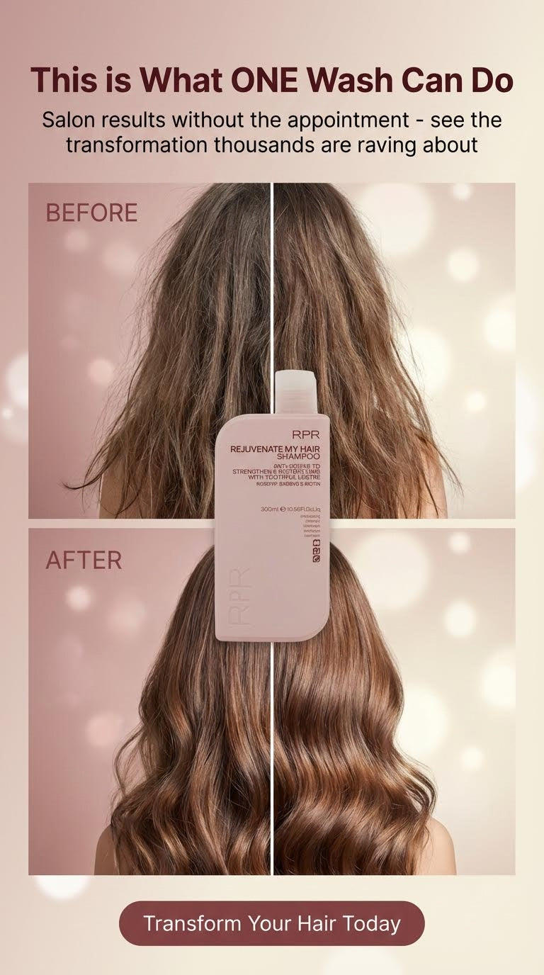 RPR Rejuvenate My Hair Shampoo 300ml Anti Ageing Strenghtens & Restores Hair