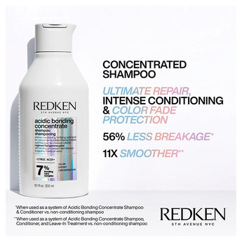 Redken Acidic Bonding Concentrate Shampoo & Conditioner 300ml DUO - On Line Hair Depot