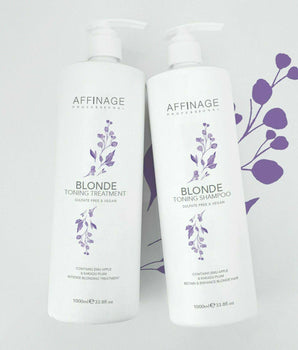 Affinage Blonde Toning Shampoo & Treatment 1lt Duo Affinage - On Line Hair Depot