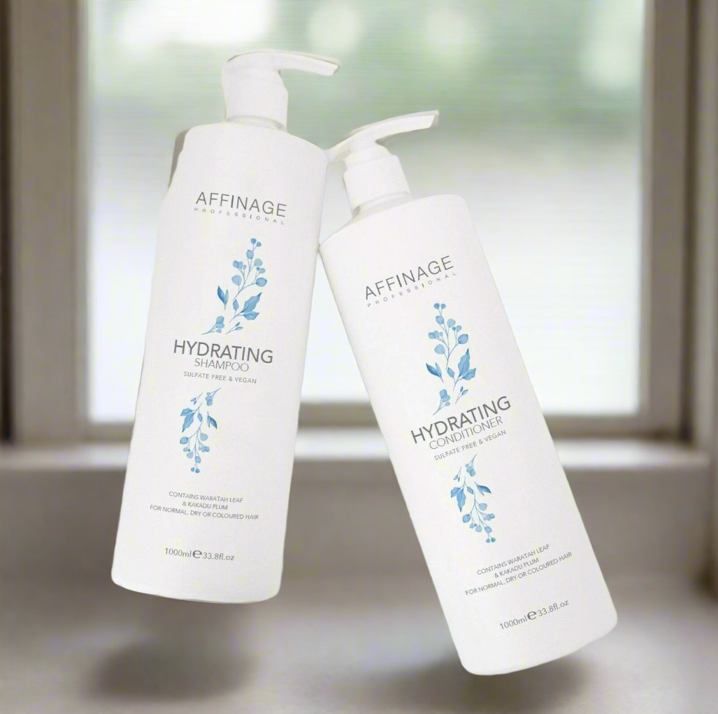 Affinage Hydrating Shampoo & Conditioner 1000ml Duo - On Line Hair Depot