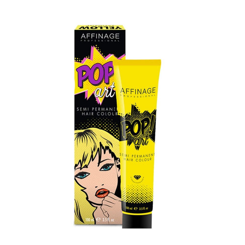 Affinage Pop Art Semi Permanent Direct Dye Colour Ammonia Free Yellow - On Line Hair Depot