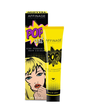Affinage Pop Art Semi Permanent Direct Dye Colour Ammonia Free Yellow 100 ml Affinage - On Line Hair Depot