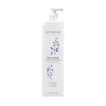 Affinage Professional Blonde toning Shampoo 1 x 375ml Sulfate Free & Vegan Affinage - On Line Hair Depot