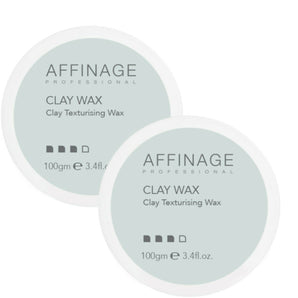 Affinage Professional Clay Texturising Wax 100ml Duo - 2 x 100ml Affinage - On Line Hair Depot
