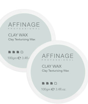 Affinage Professional Clay Texturising Wax 100ml Duo - 2 x 100ml Affinage - On Line Hair Depot