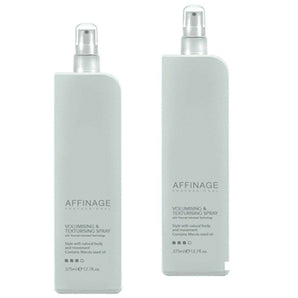 Affinage Professional Volumising & Texturising Spray 375ml x 2 Natural Body Move - On Line Hair Depot