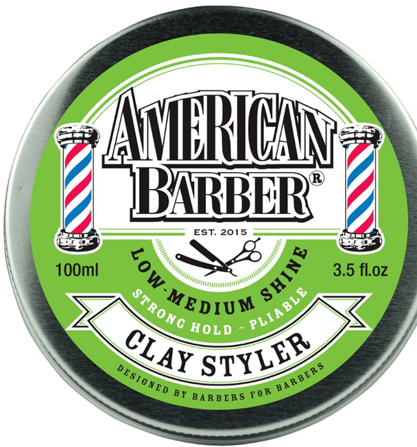 American Barber Clay Styler 100ml - On Line Hair Depot