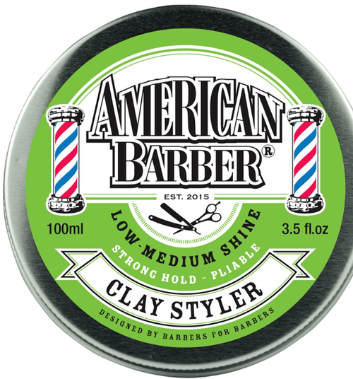 American Barber Clay Styler 100ml - On Line Hair Depot