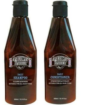 American Barber Daily Shampoo and Conditioner 300ml Duo American Barber - On Line Hair Depot